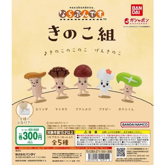 きのこ組 ならぶんです。