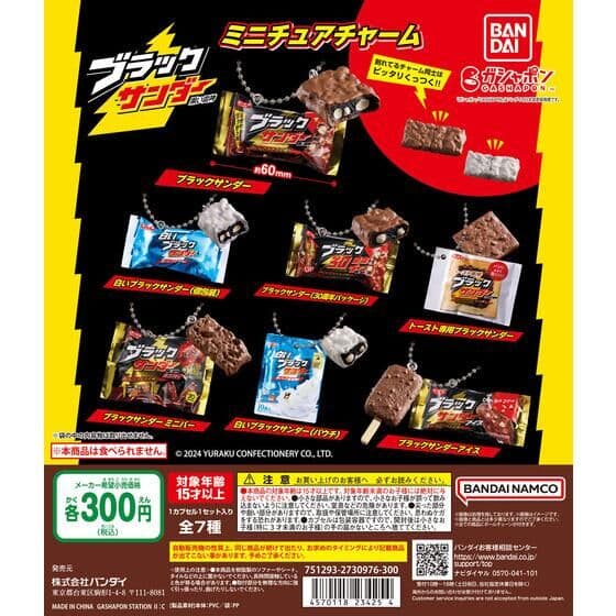 ブラックサンダー ミニチュアチャーム