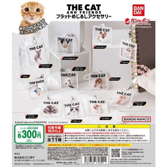 THE CAT AND FRIENDS フラットめじるしアクセサリー