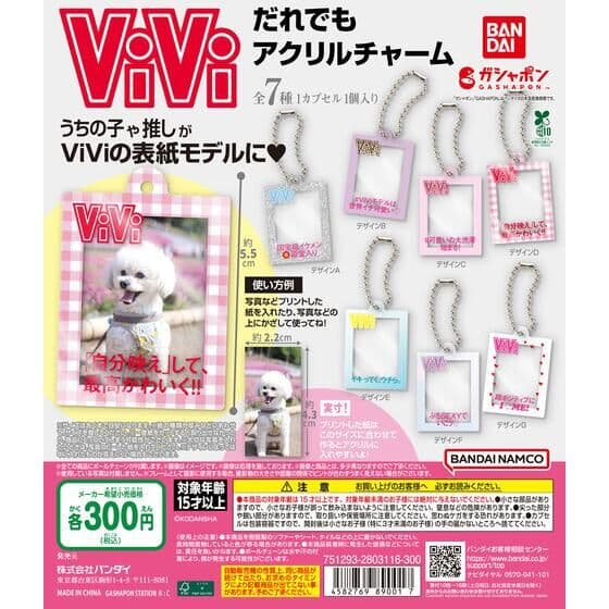 ViVi だれでもアクリルチャーム